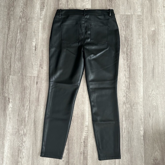 NWT Marc New York Andrew Marc Faux Leather Pull On Straight Leg Pants Size M - Picture 10 of 10